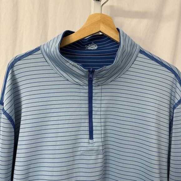 Southern Tide Mens Blue Striped Pullover XXL 2XL - Picture 9 of 10